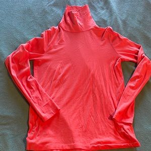 Orange turtle neck